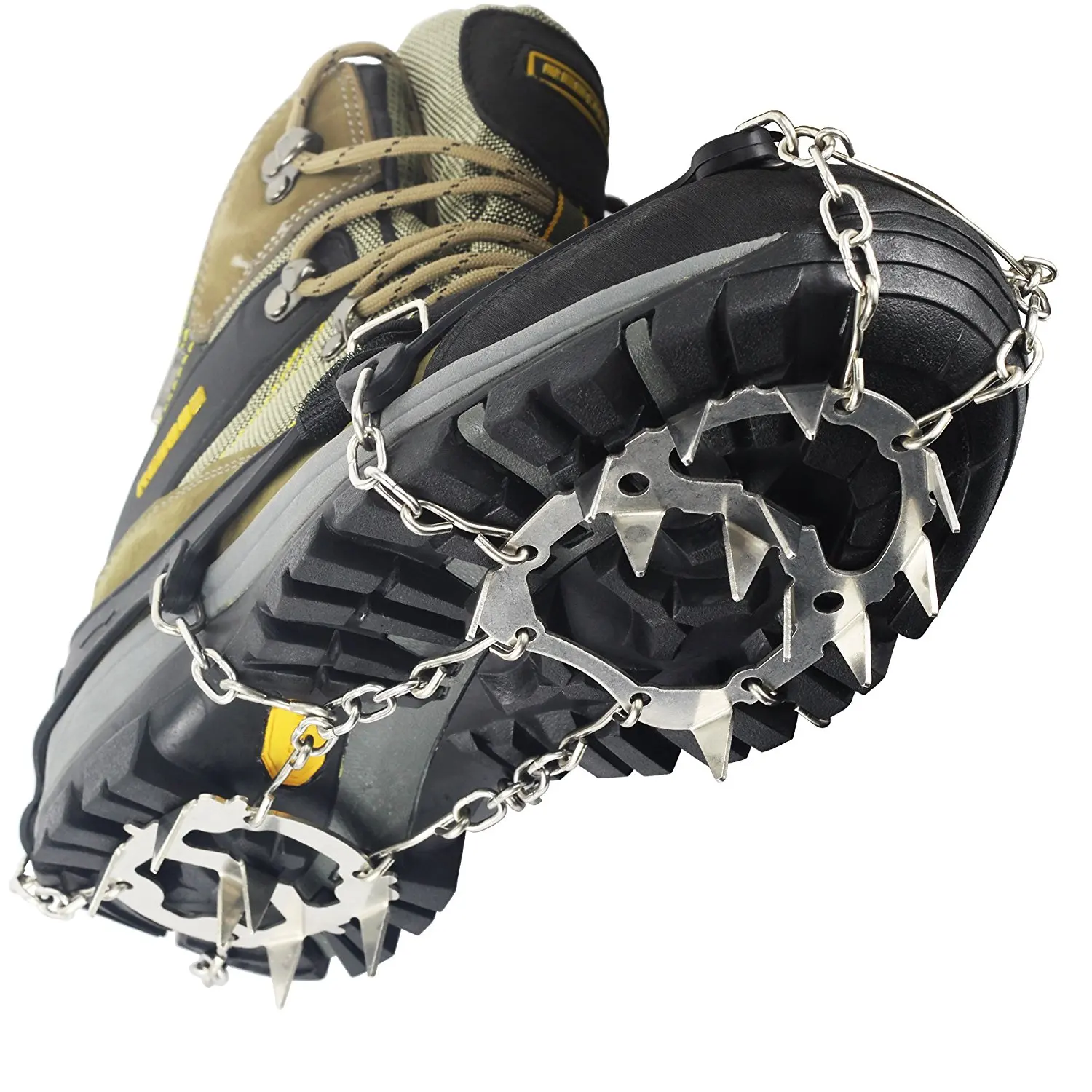 ICE SNOW ANTI SLIP SPIKES-GRIPS GRIPPERS CRAMPON CLEATS FOR SHOES BOOT OVERSHOE 