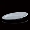guangzhou tableware eco-friendly dishwasher safe plastic plates oval white hard plastic plates