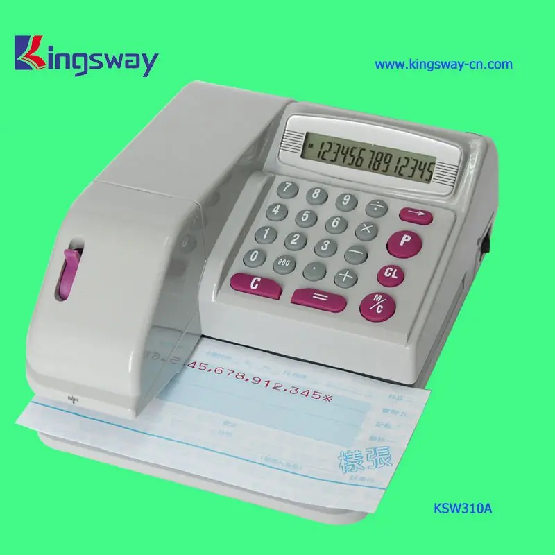 Currency Check Writing Machine Ksw310. - Buy Currency Check Writing