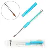 Esung 1PC Rhinestone Metal Handle Salon Using 3D Acrylic Art Nails Design Kolinsky Acrylic Nail Brush Size 4
