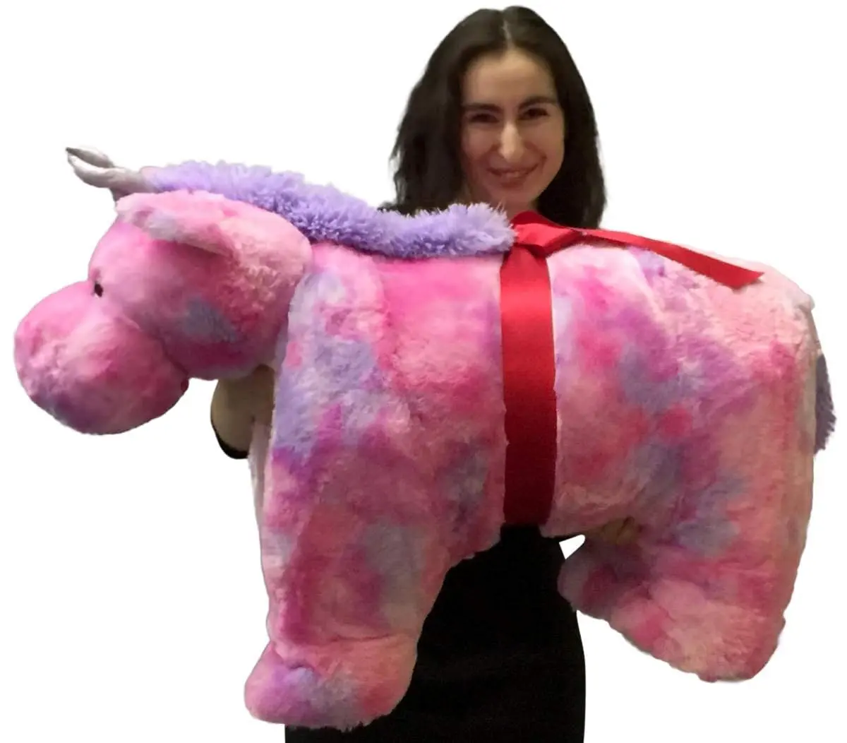 giant stuffed unicorn pillow