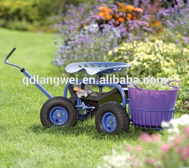 Work Seat Tool Tray Garden Stool On Wheels Buy Garden Stool On