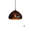 Tiffany Moroccan Hanging Antique Mushroom Etch Ceiling light pendant Retro
