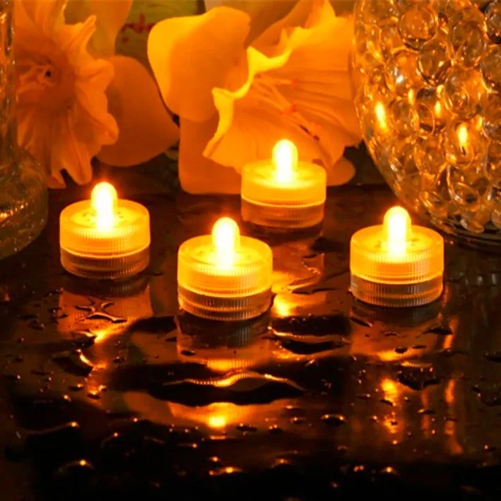 JEEJA luminessence led waterproof battery tealight bulk tea candles wholesale with low price