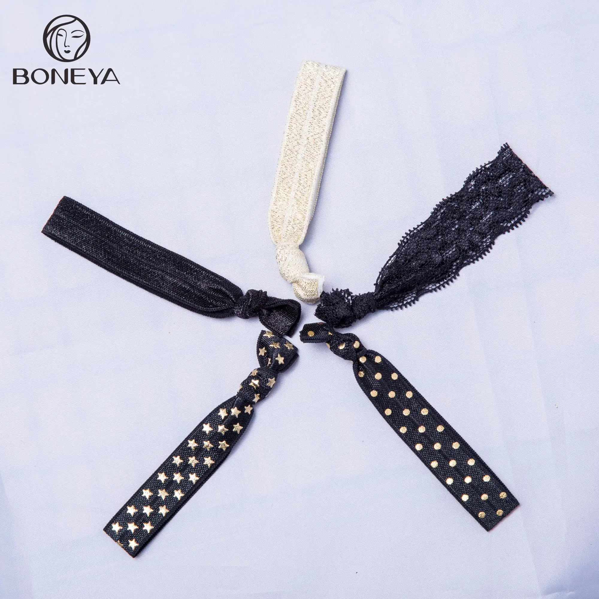 Checks Custom Printed Knotted Hair Ties Buy Elastic Hair Ties,Knotted