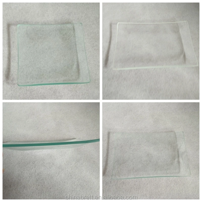 Tableware Cheap Square Rectangle Under Plates Clear Glass Charger Plates Wholesale