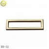Square iron metal adjustable bag buckle gold garment webbing strap buckle