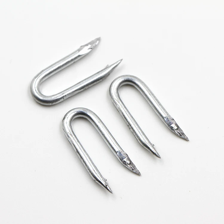 Hot-dipped Galvanized Fence U-nails/ U Type Nails/ U Shaped Nails - Buy