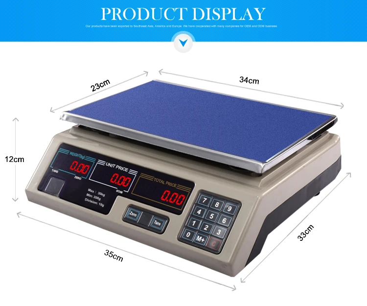 30kg Electronic Industrial Load Cell Weighing Scale - Buy 30kg ...