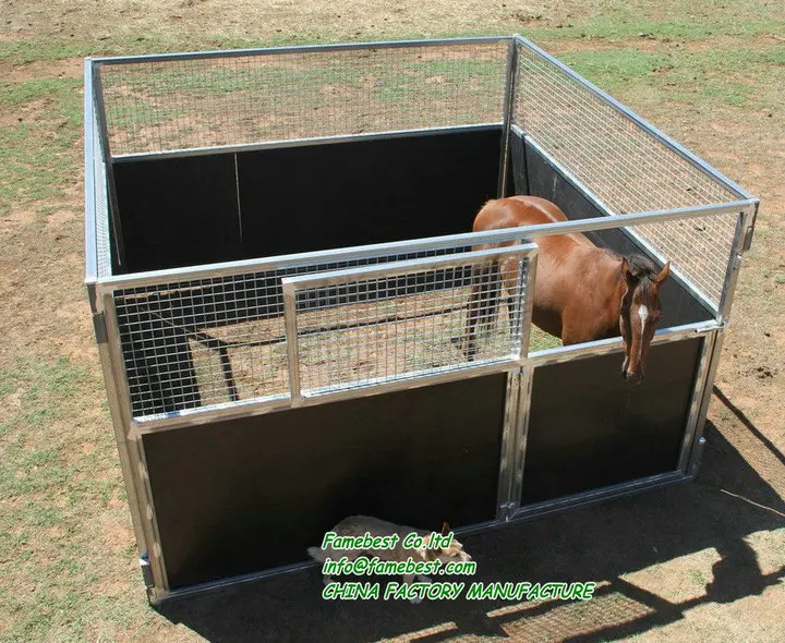Horse Stable Front Panel With Plastic Kick Panels Horse Stall Buy