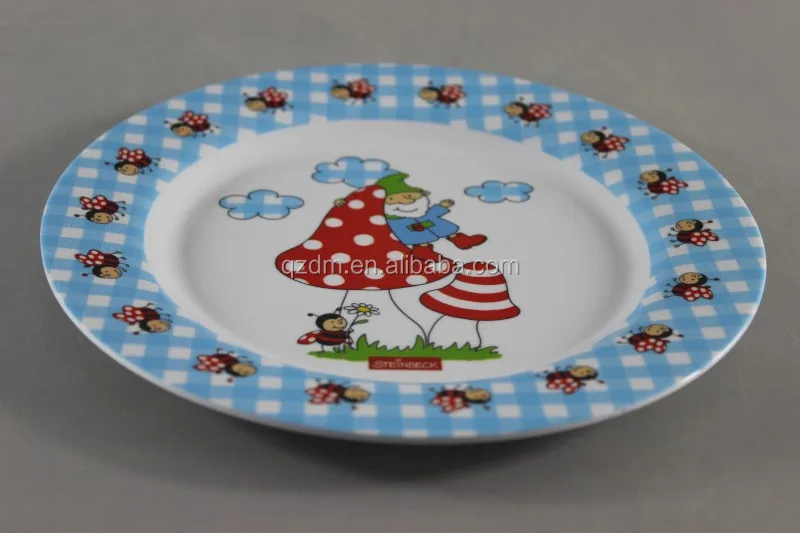 kid's Melamine Serving Plate ,Custom Print