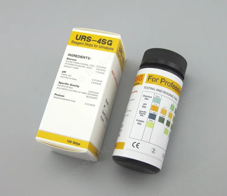 4 Parameters Self Urine Test Strips Used To Test Specific Gravity Ph