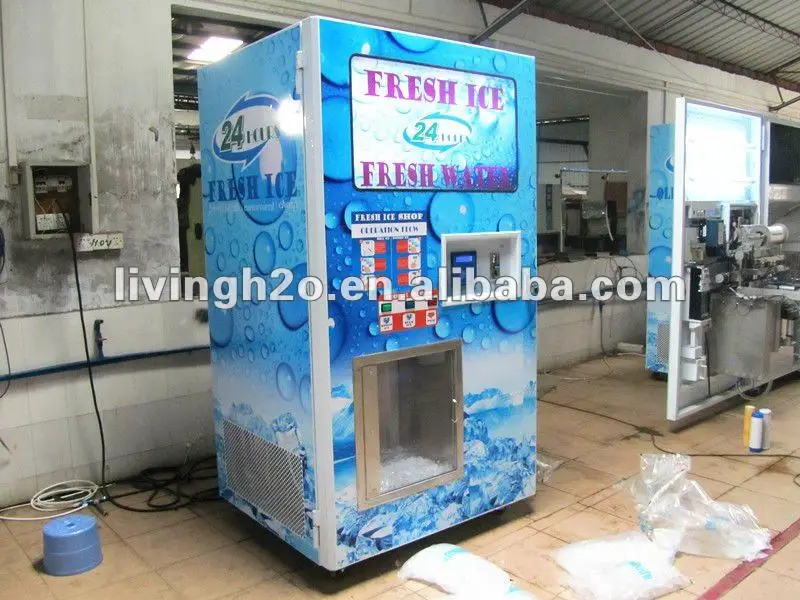 Automatic Selfservice Bulk And Bagged Ice Vending Machine Buy Self