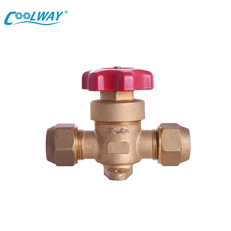 Good Quality Refrigeration Hand Valve 3/4 Hand Union Elbow Pipe Fitting Copper Gate Valve for Air Conditioning Fittings