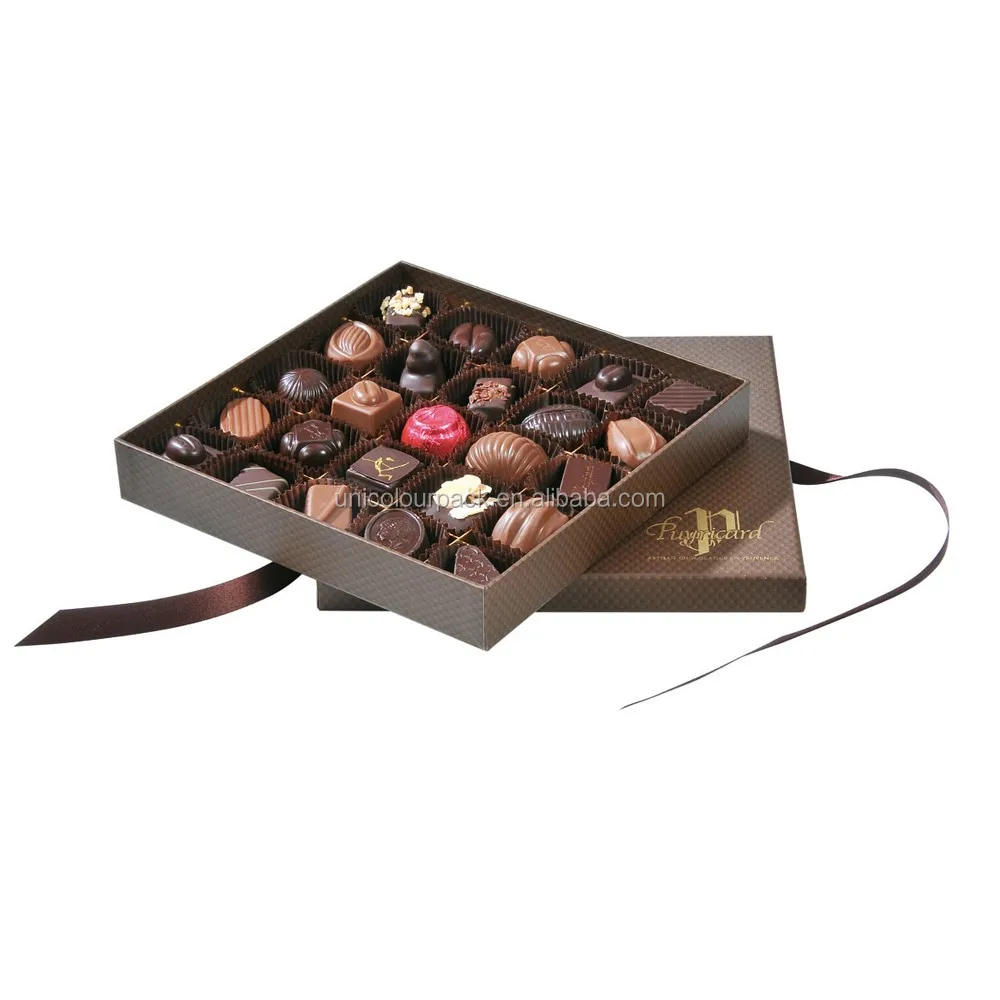 Print Luxury Cardboard Dubai Chocolate Gift Box With Paper Tray Buy