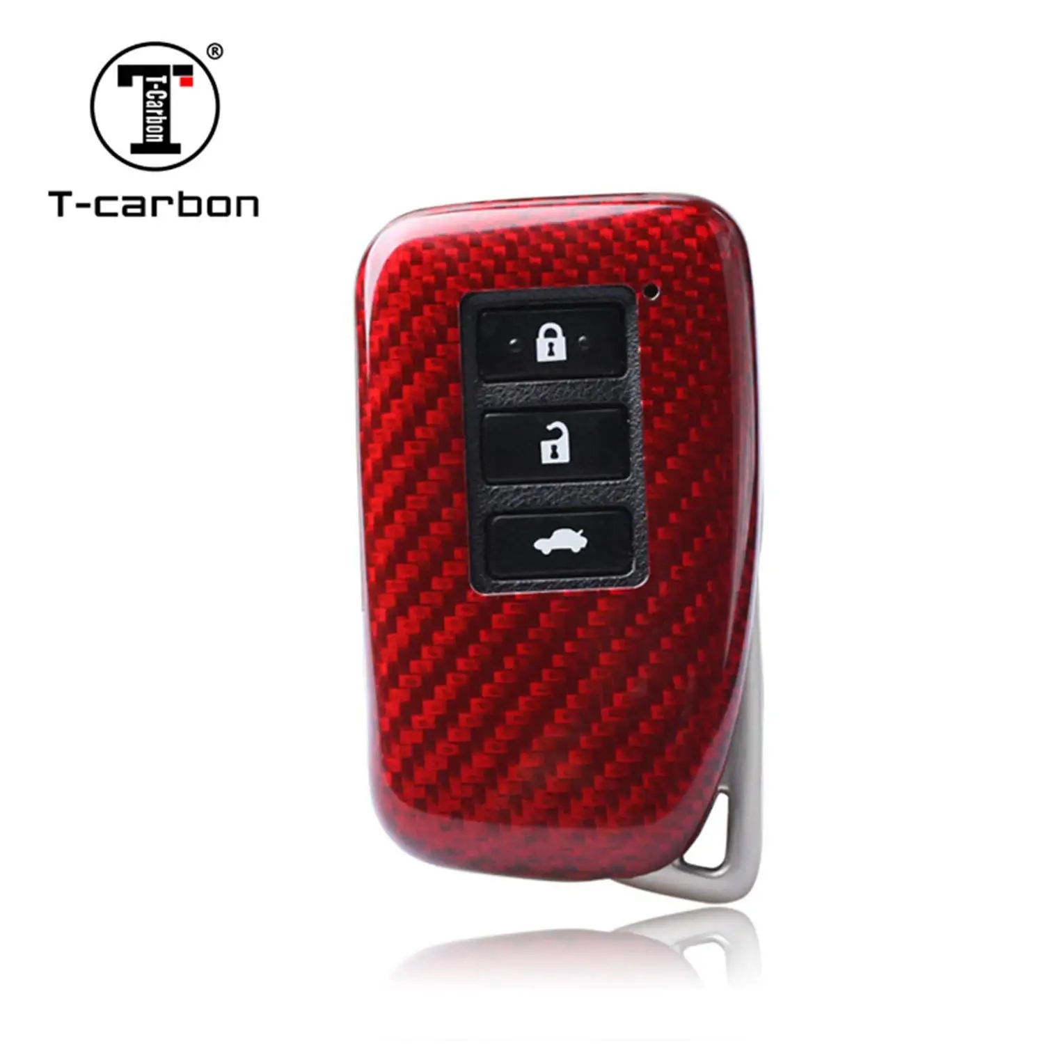 Metallic Glossy TPU Full Protection Keyless Entry Remote Key Fob Case Cover Fit for 5-Buttons 2015-2019 Cadillac Escalade CTS SRX XT5 ATS STS