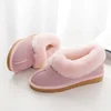 Classic Fashion Warm Slippers Pink Fur Flat Shoes Women
