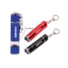 Custom White LED light Novelty Triangle Flashlight with D shape clip ring
