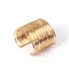NUORO Multiple Rose Gold Metal C-Cut Open Vintage Bracelet Bracelet