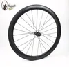 custom logo carbon wheels height 50mm width 23mm clincher 700c carbon wheelset with Sapim spokes DT350 hub for road bike