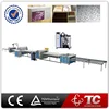 paper pvc foil profile film hot melt wrapping machine