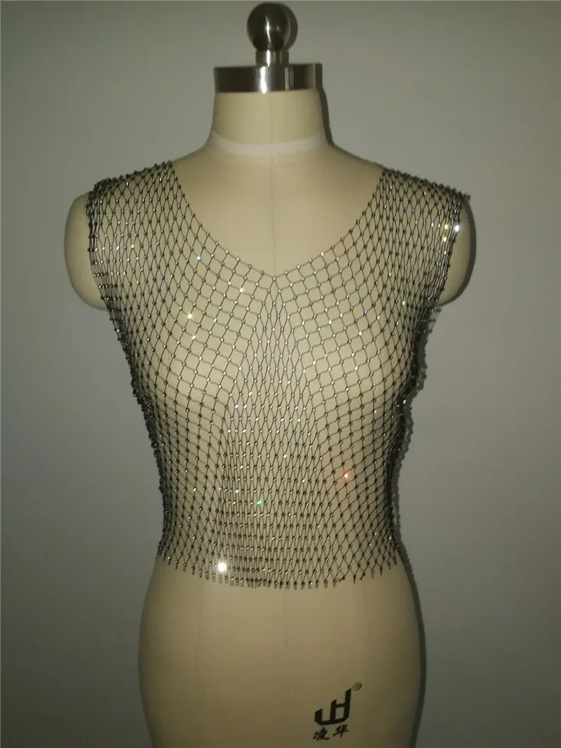 B5012 European Fashion Ladies Sexy Diamond Body Chains Bra Jewelry