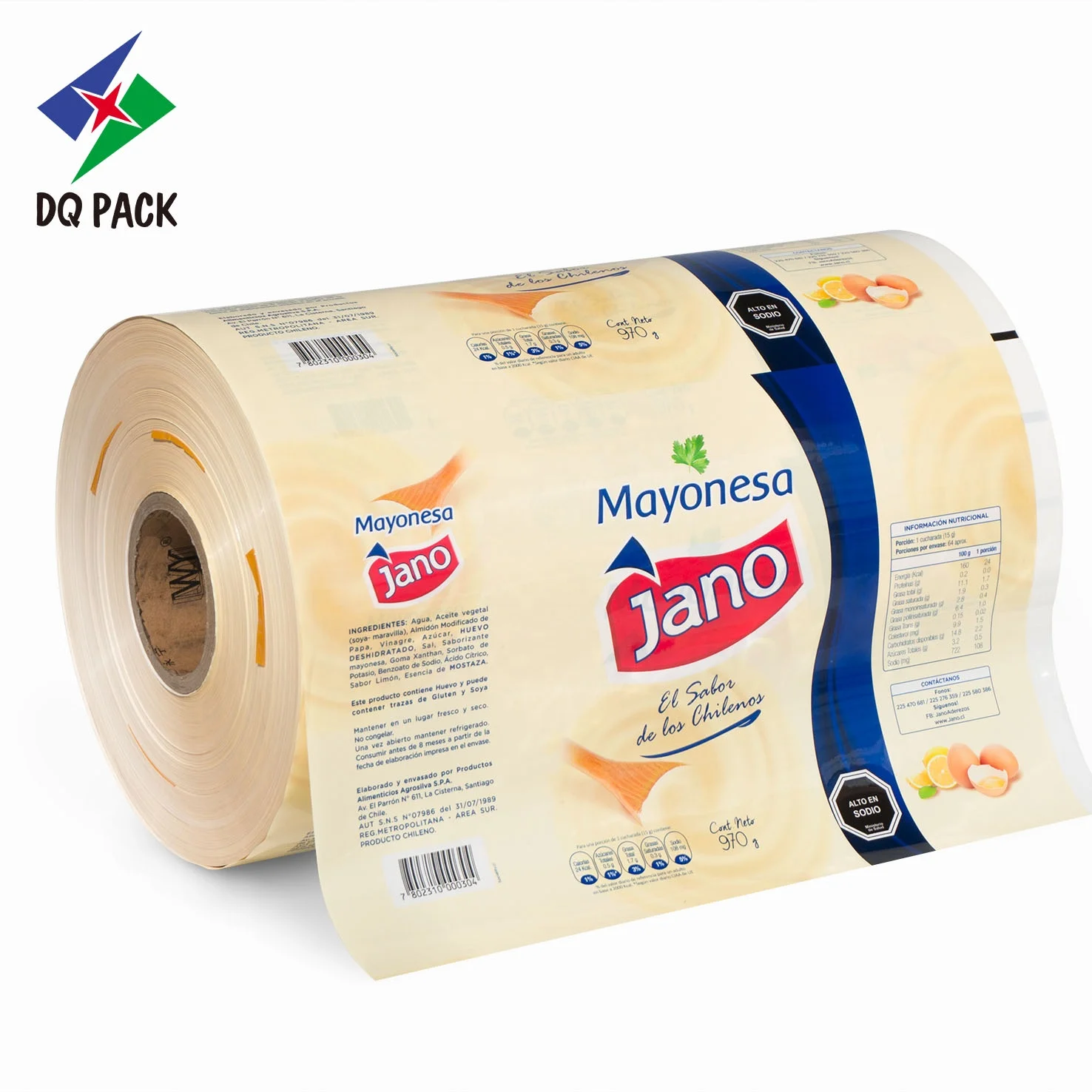 Mayonnaise plastic packaging film laminated printed film roll for packing paste .jpg