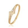 51910 Royal design fashion women jewelry artificial crystal gold bangle simply models for sale