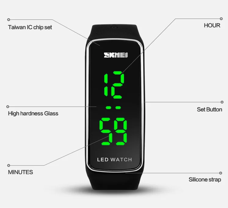Skmei Hot Led Watch Instructions 