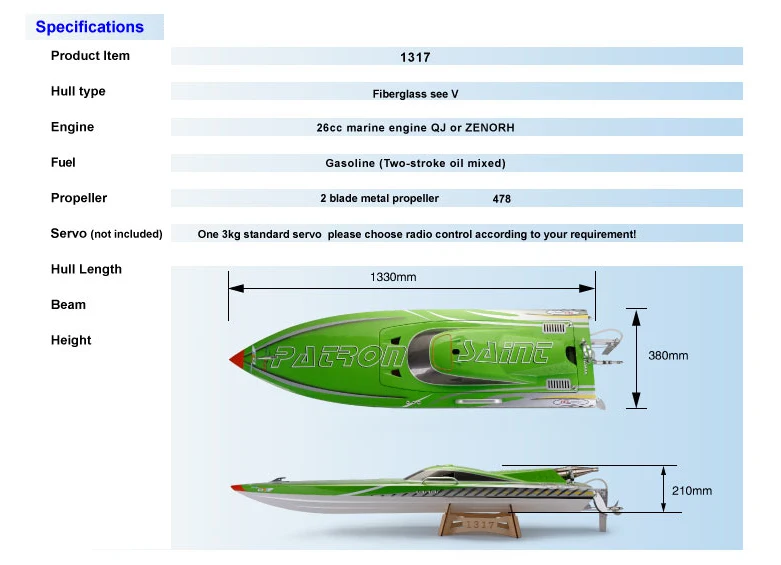 Toys Wholesale Dropship 2.4g Gas Remote Control Boats 30cc Zenoah