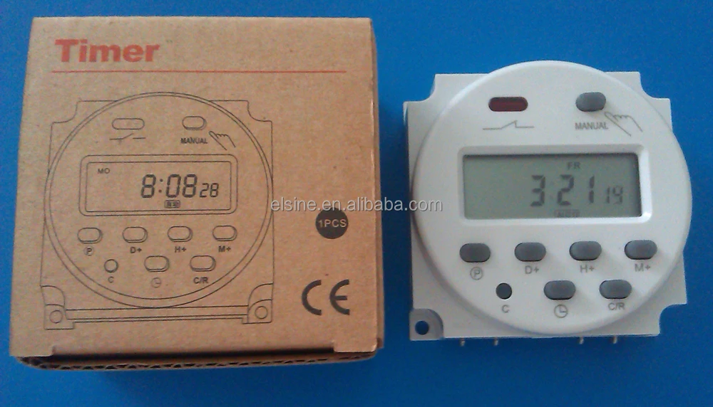 7 Days Programmable Digital Timer For Controlling Systems