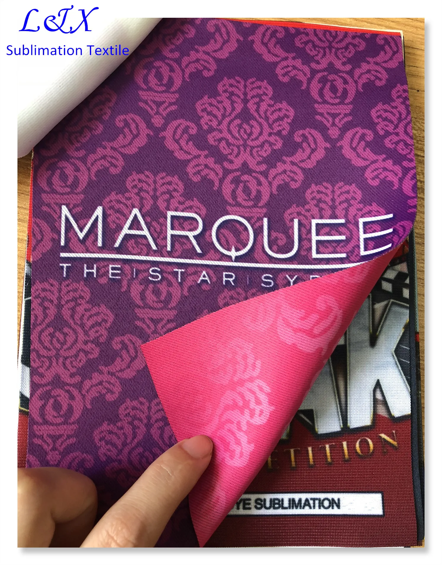 Dye Sublimation 100 Polyester Fabric For Double Side Printing Banner