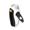 hand crank generator led flashlight weather information monitoring emergency torch