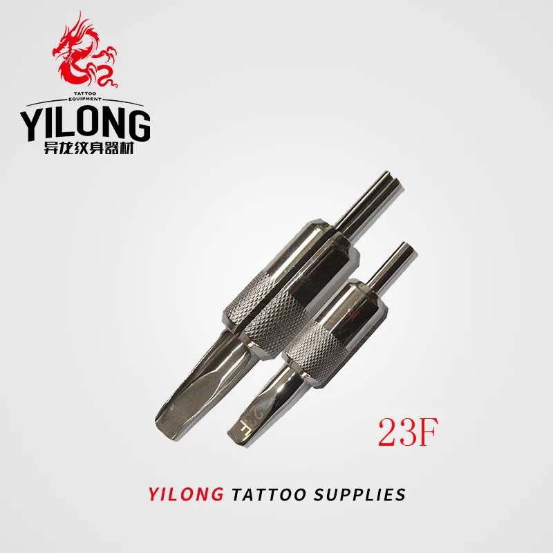 YILONG Tattoo Grip Stainless Flat Tube Tip 22mm tattoo Accessories