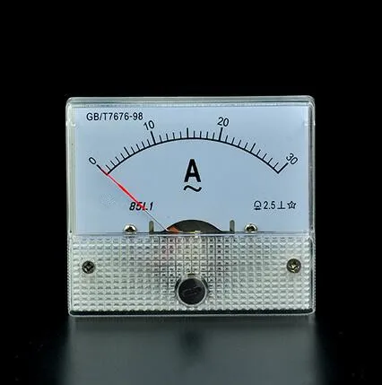 AC 0 20/ A Rectangle analogique panneau amp/èrem/ètre Jauge Classe 2.5/ 85L1