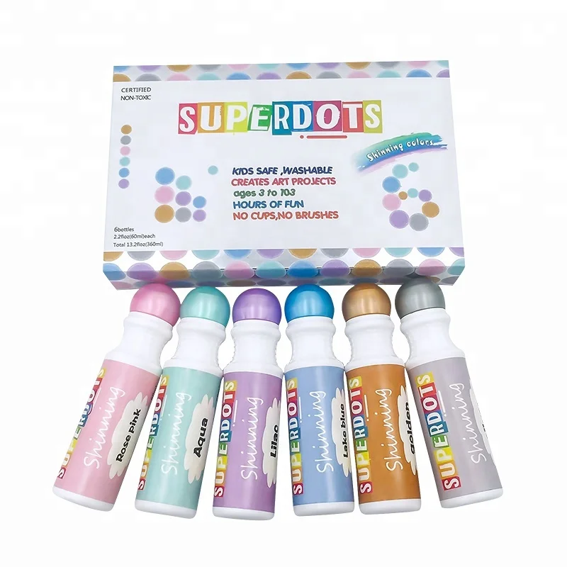 Metallic Color Nontoxic Paint Dauber Markers Ch2851 Kids Washable