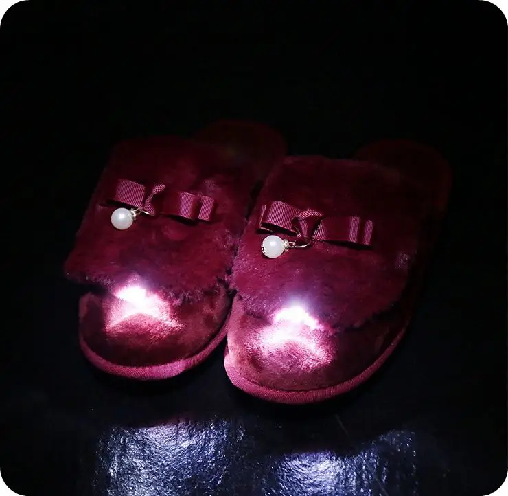 Bright Feet Lighted Slippers Night Led Light Cotton Slippers Buy