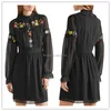 Sexy Pakistani Girls Black Georgette Mini Embroidery Dress Frock Design for Ladies hsd2327