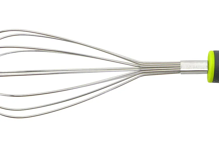 Black Color Handle Manual Stainless Steel Egg Whisk