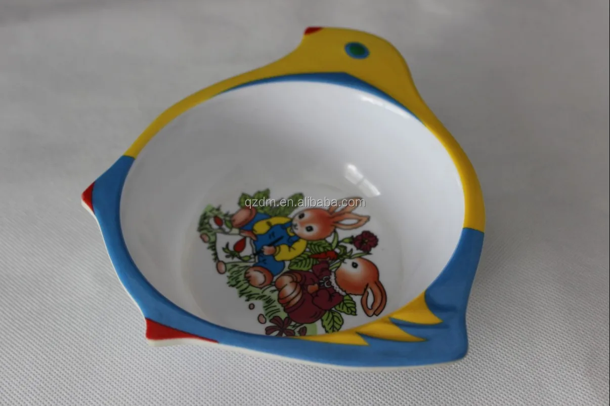 Bird Shape Melamine Dinner Bowl