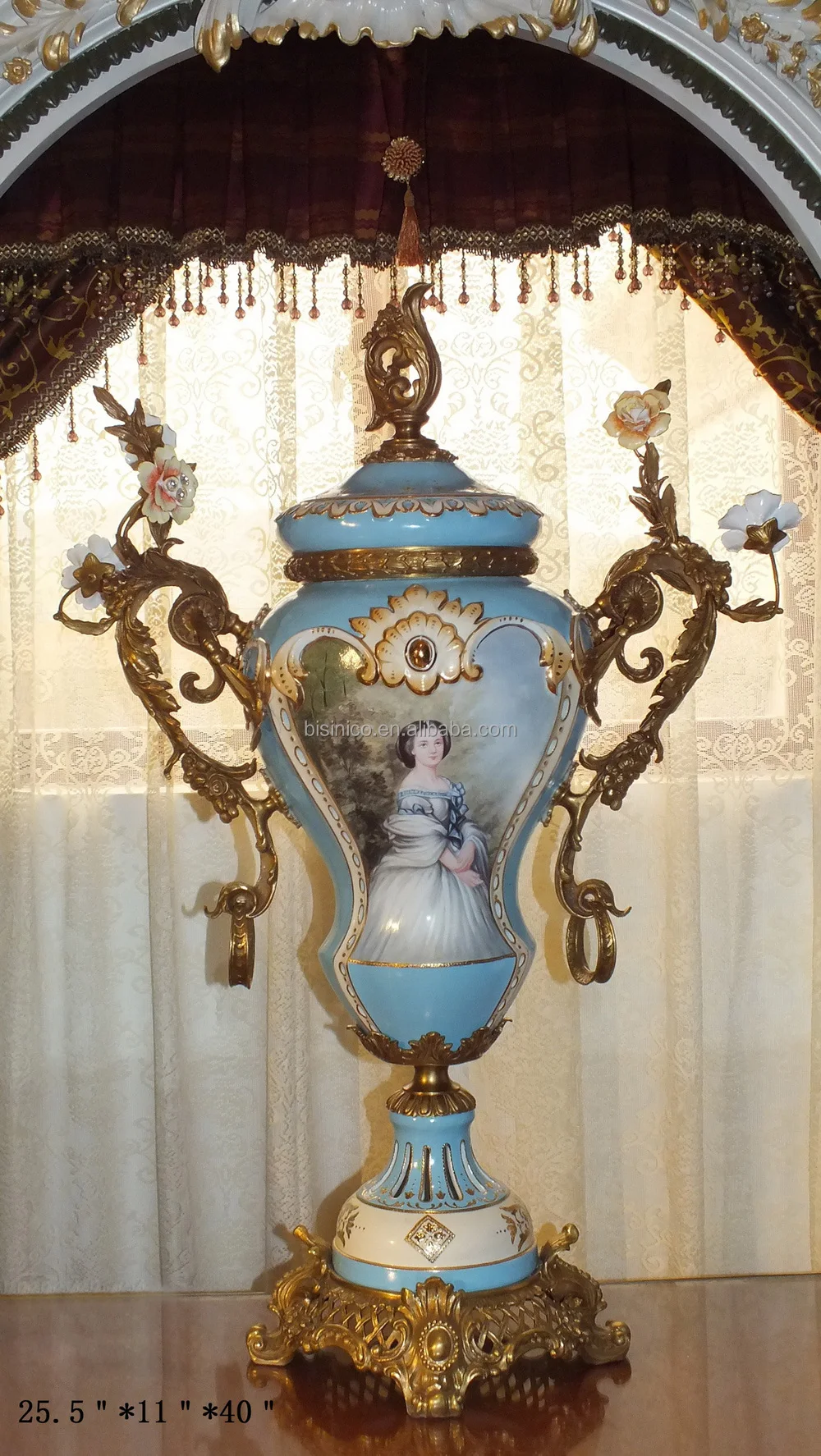 kind in payment letter Reproduction/home Antique Decor Sevres Vase/jar Porcelian