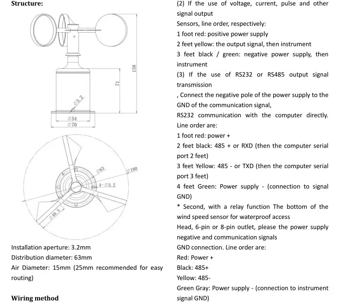 Calt Device To Measure Wind Speed Sensor Dc 24v Buy Wind Speed Sensor