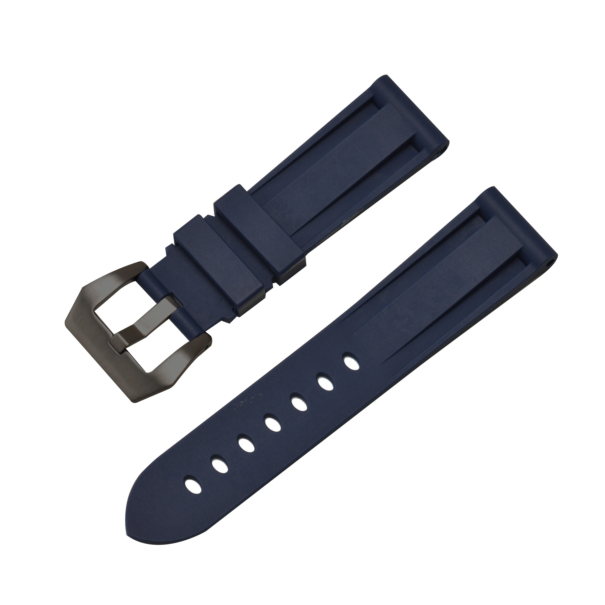 Eache Hot Sale Waterproof 20mm 22mm 24mm Vulcanized Rubber Watch Strap ...