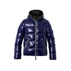 Outdoor shiny puffer down jacket for men