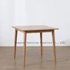 Butterfly square table solid wood furniture Northern Europe creative dining table with a bow tied