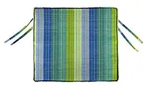 Box edge Rectangular Outdoor Chair Cushion, 3"Hx18.5"Wx15.5"D, SEASIDE SEVILLE SUNBRELLA