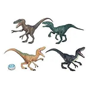 jurassic world 2015 toy set velociraptor delta dinosaur 4 pack exclusive