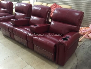 red recliner sofa