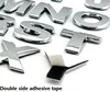 Custom 3d chrome letters & numbers self adhesive 3D car sticker