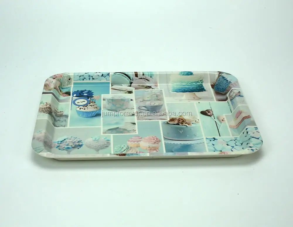 Disposable Printing Custom Promotion Gift Plastic Charger Serving Tray